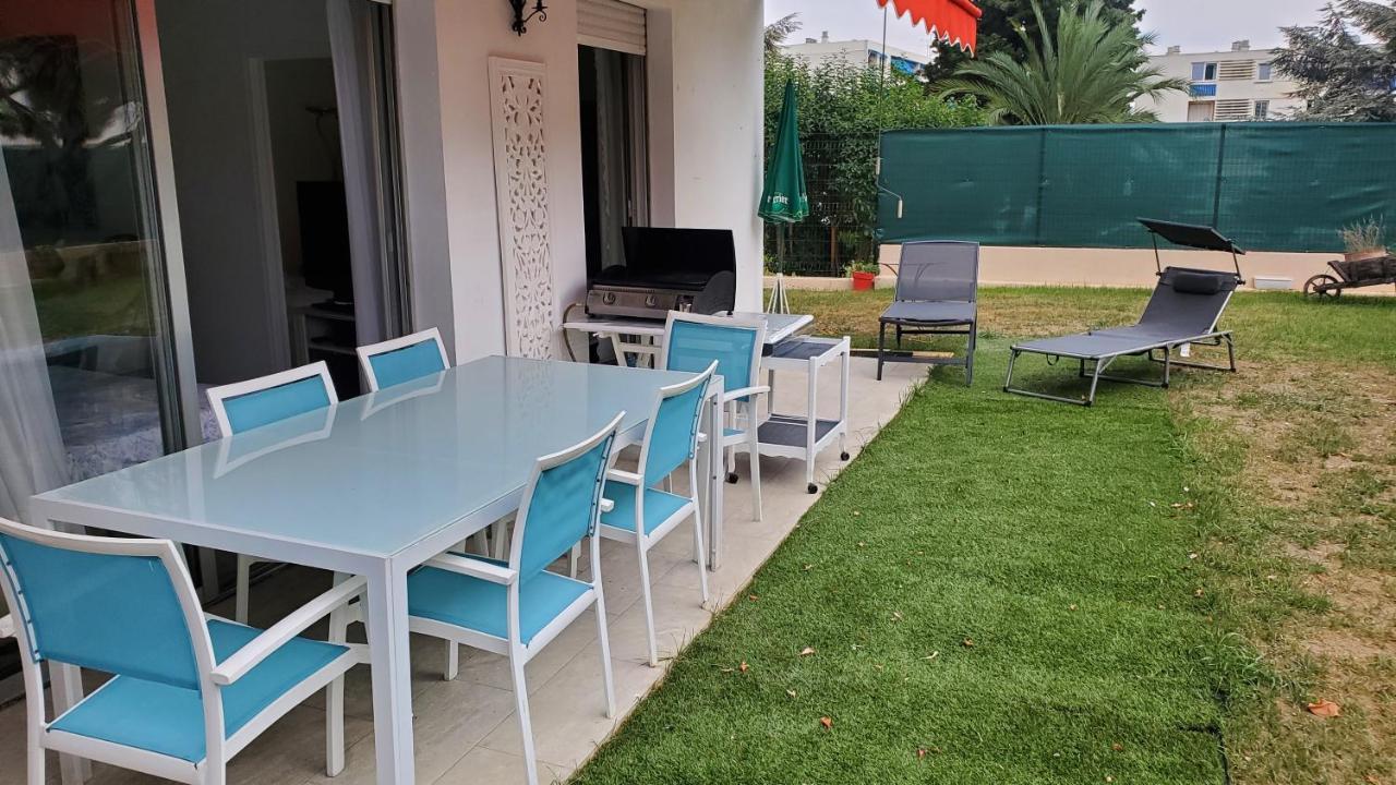 Superbe Rez De Jardin Dans Residence Au Calme Nice Exterior photo